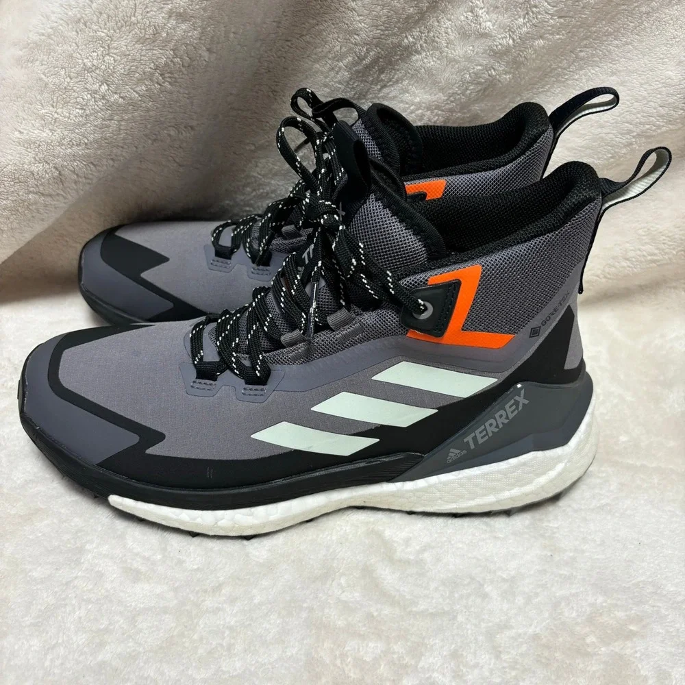 Adidas Womens Terrex Free Hiker 2.0 Gore Tex Hiking Shoes US 8.5 Gray‎ Boots